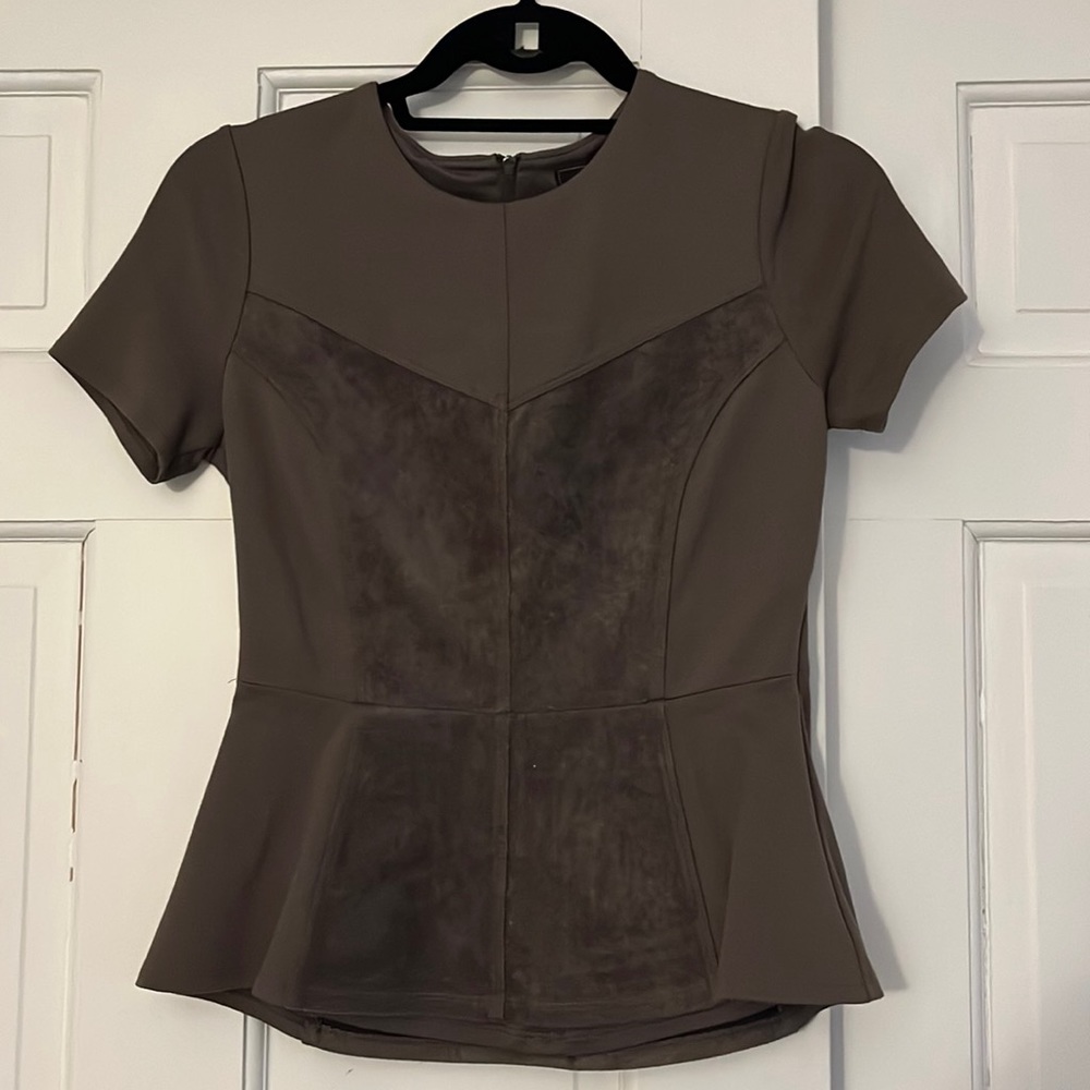 BCBG suede shirt